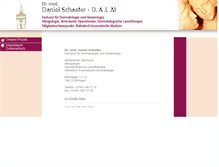 Tablet Screenshot of hautarzt-hohenlohe.de